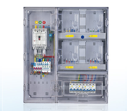 單相四表位(插卡式)電表箱